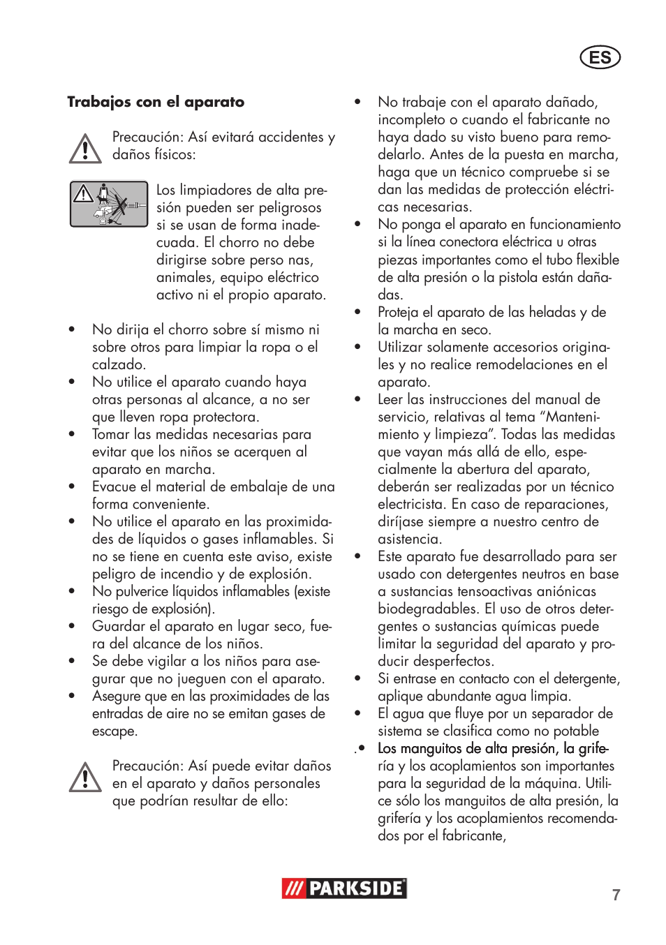 Parkside PHD 100 B2 User Manual | Page 7 / 68