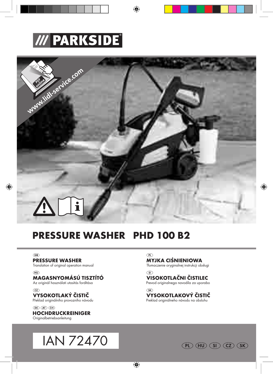 Parkside PHD 100 B2 User Manual | 88 pages