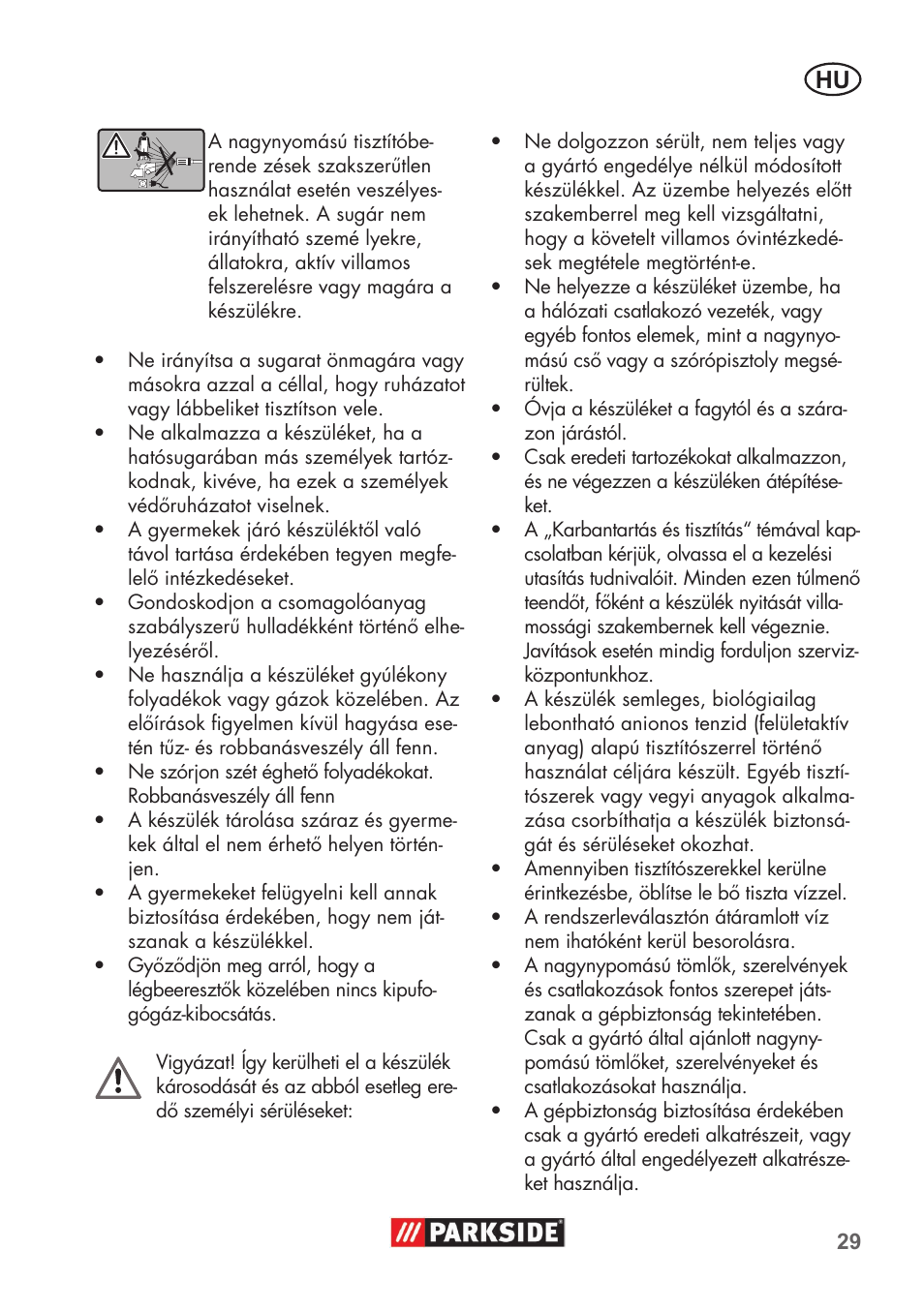 Parkside PHD 100 B2 User Manual | Page 29 / 88