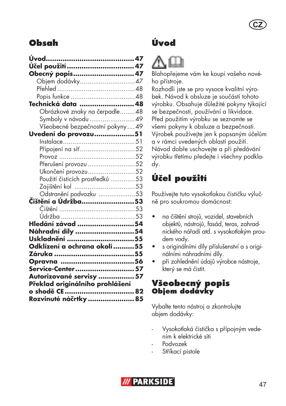 Parkside PHD 100 B2 User Manual | Page 47 / 88