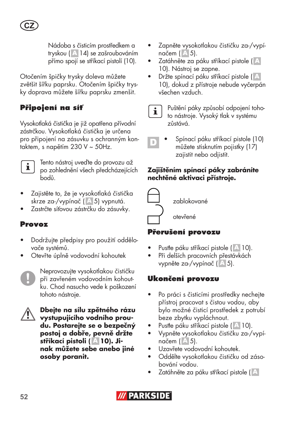 Parkside PHD 100 B2 User Manual | Page 52 / 88