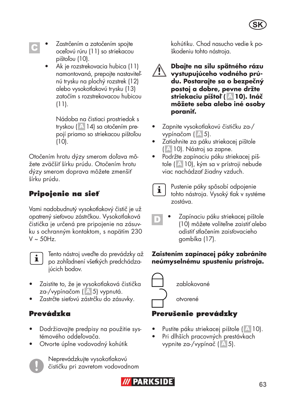 Parkside PHD 100 B2 User Manual | Page 63 / 88