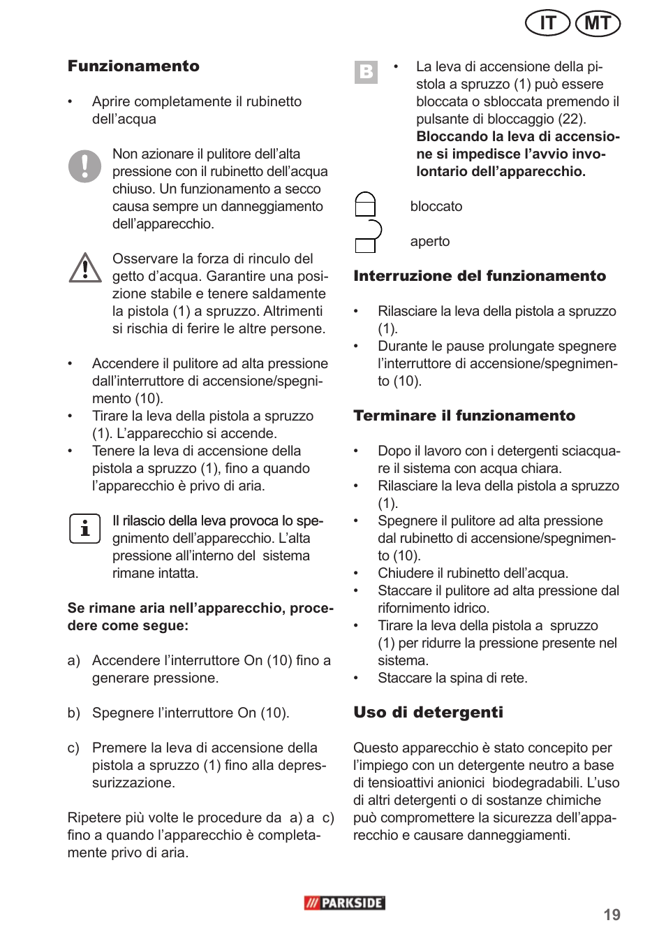 Mt it | Parkside PHD 150 A1 User Manual | Page 19 / 58
