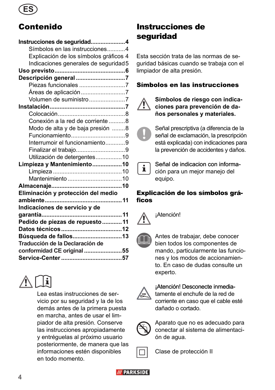 Parkside PHD 150 A1 User Manual | Page 4 / 58