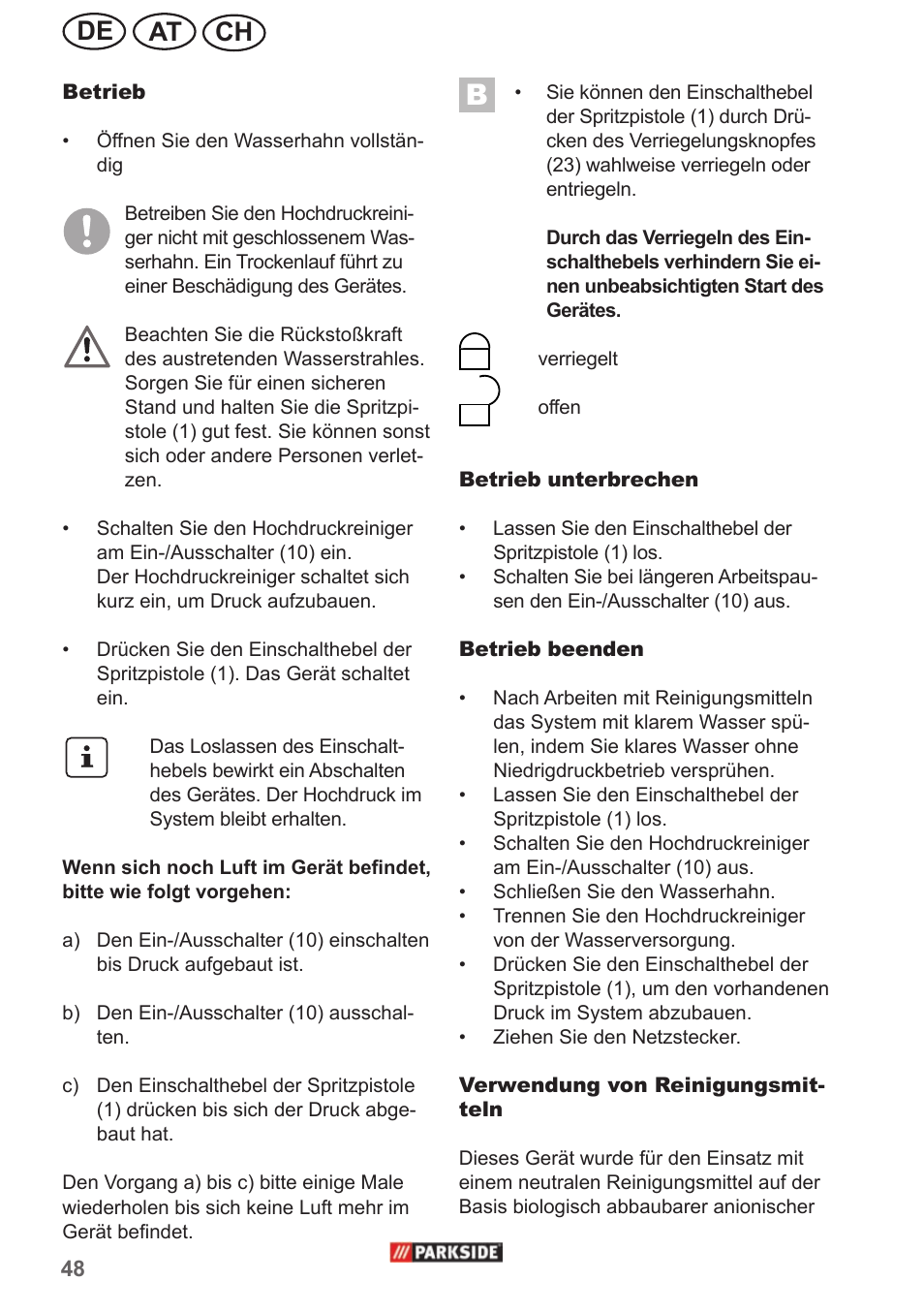 Ch at de | Parkside PHD 150 A1 User Manual | Page 48 / 58