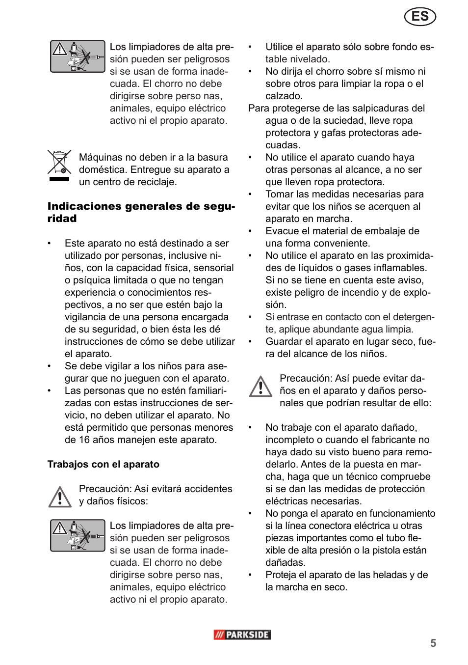 Parkside PHD 150 A1 User Manual | Page 5 / 58