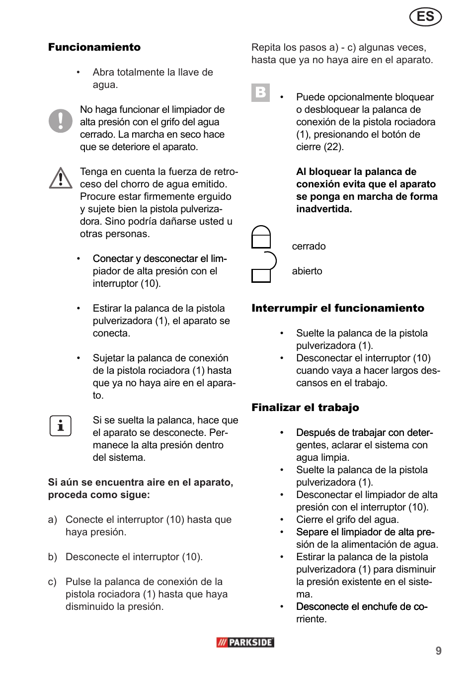 Parkside PHD 150 A1 User Manual | Page 9 / 58