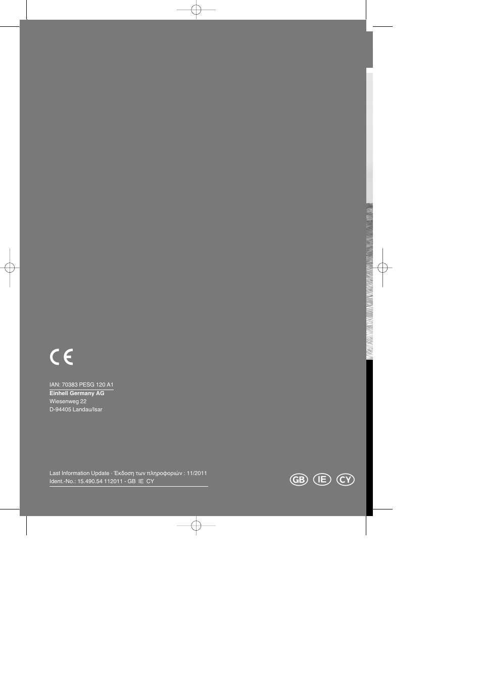 Parkside PESG 120 A1 User Manual | Page 28 / 28