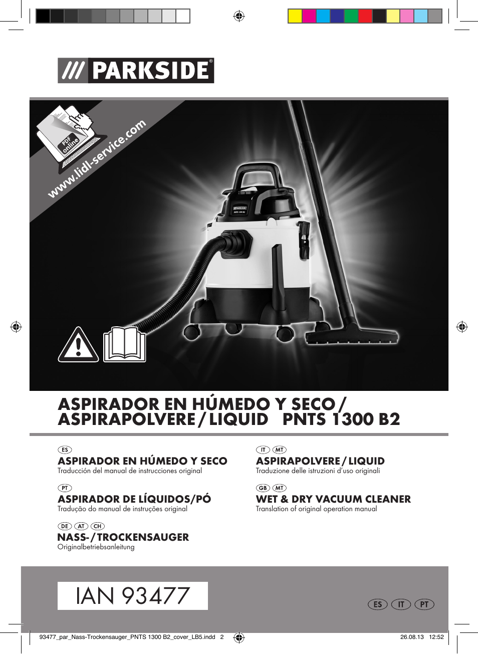 Parkside PNTS 1300 B2 User Manual | 60 pages