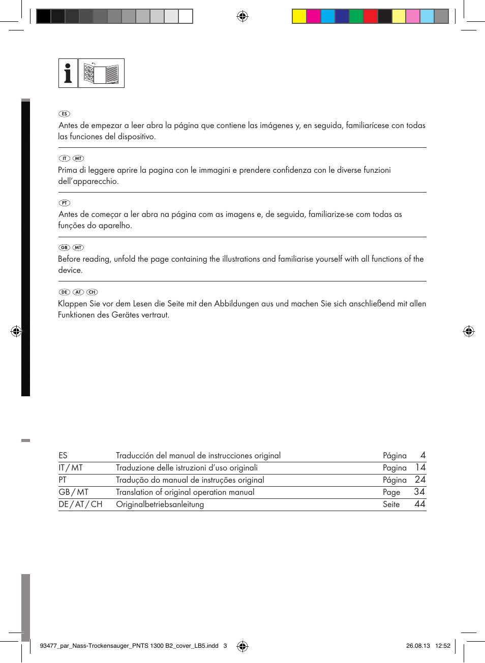 Parkside PNTS 1300 B2 User Manual | Page 2 / 60