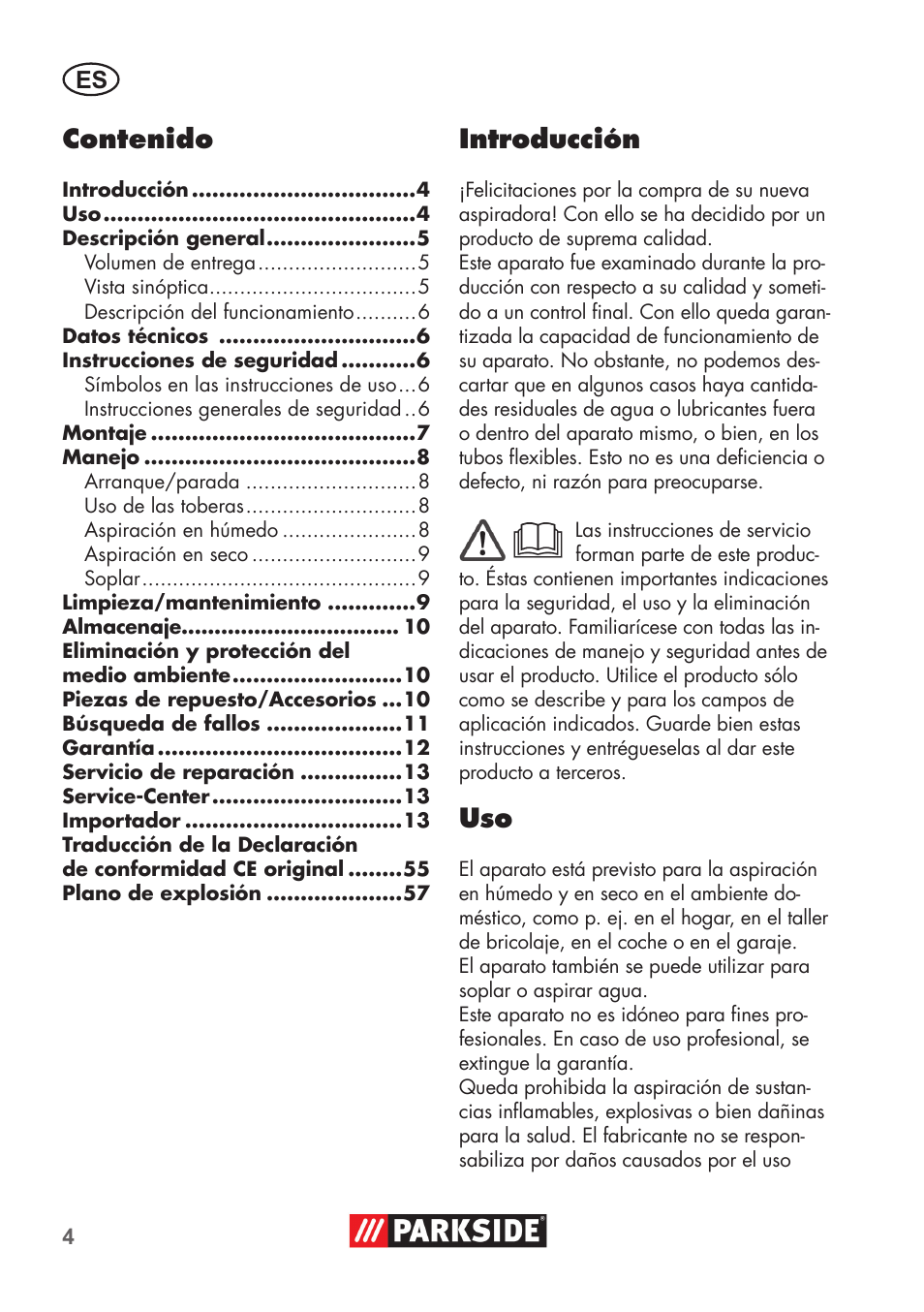 Parkside PNTS 1300 B2 User Manual | Page 4 / 60