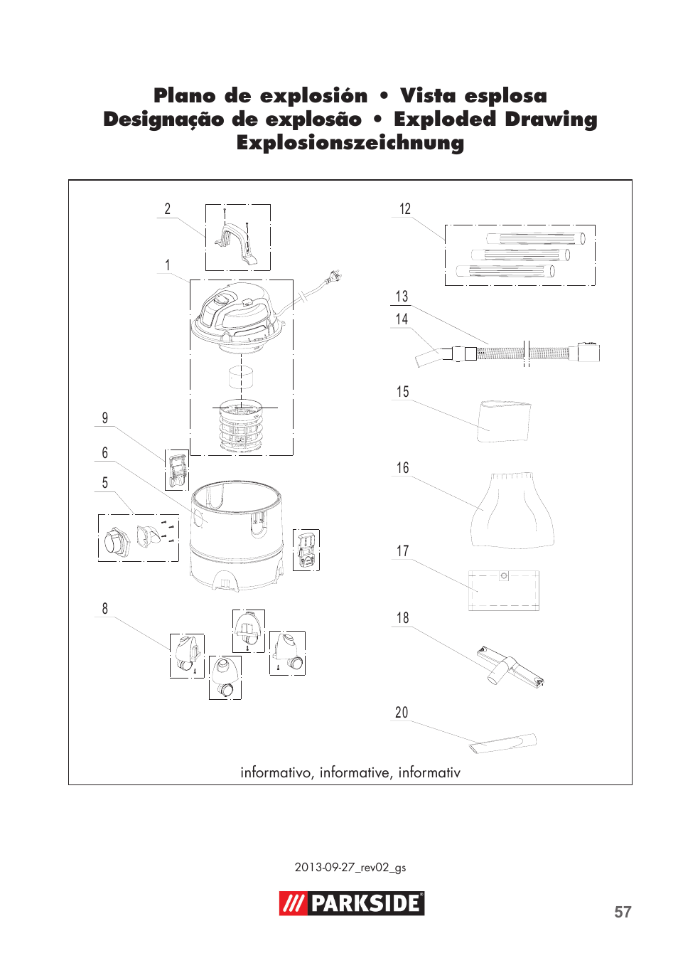 Parkside PNTS 1300 B2 User Manual | Page 57 / 60
