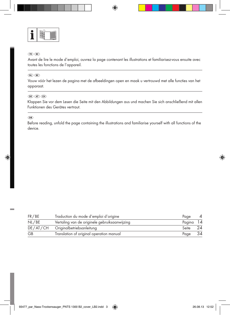Parkside PNTS 1300 B2 User Manual | Page 2 / 48
