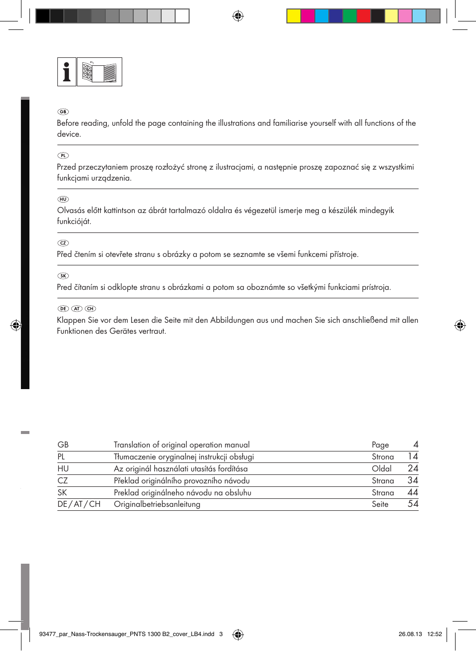 Parkside PNTS 1300 B2 User Manual | Page 2 / 68