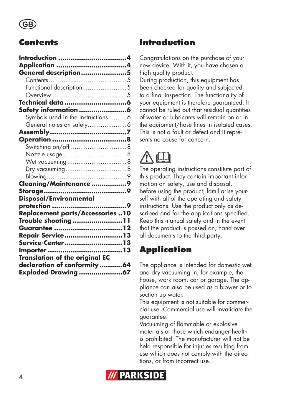 Parkside PNTS 1300 B2 User Manual | Page 4 / 68