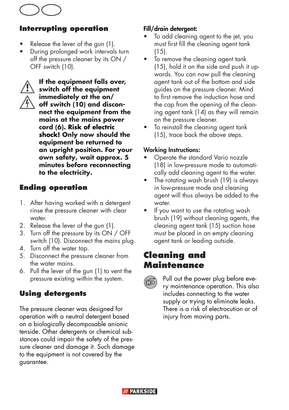 Gb mt, Cleaning and maintenance | Parkside PHD 150 C2 User Manual | Page 50 / 70