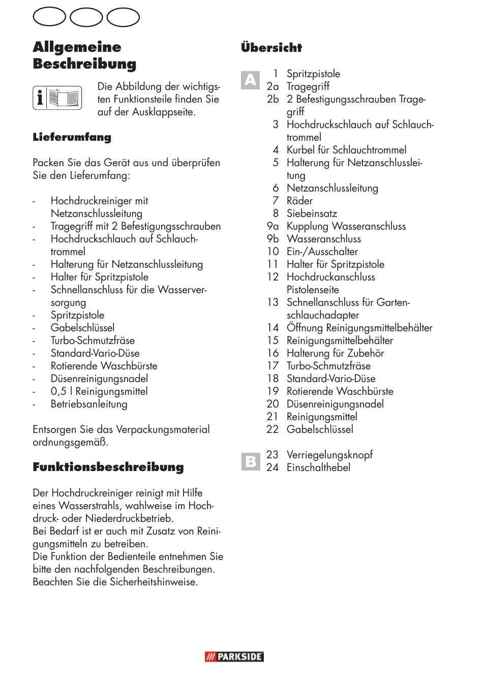 At de ch, Allgemeine beschreibung | Parkside PHD 150 C2 User Manual | Page 56 / 70