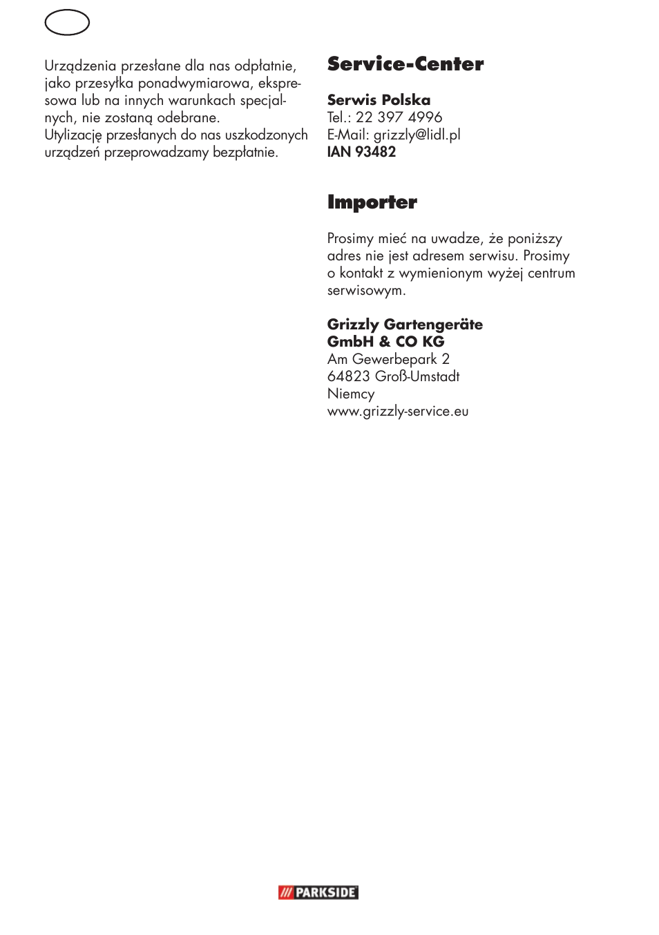 Service-center, Importer | Parkside PHD 150 C2 User Manual | Page 28 / 94