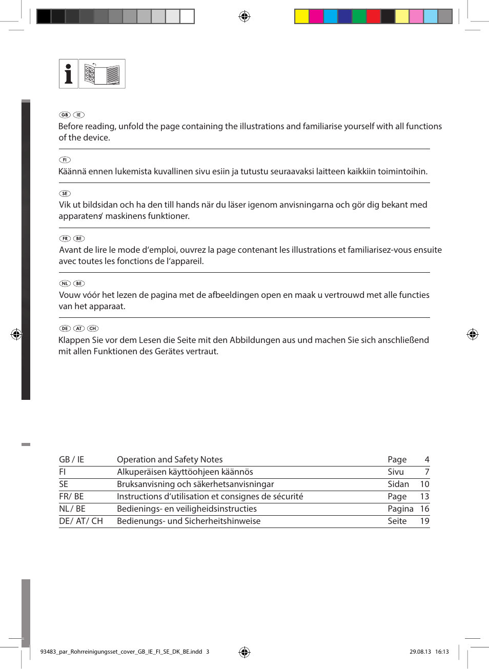 Parkside Pipe Cleaning Set User Manual | Page 2 / 22