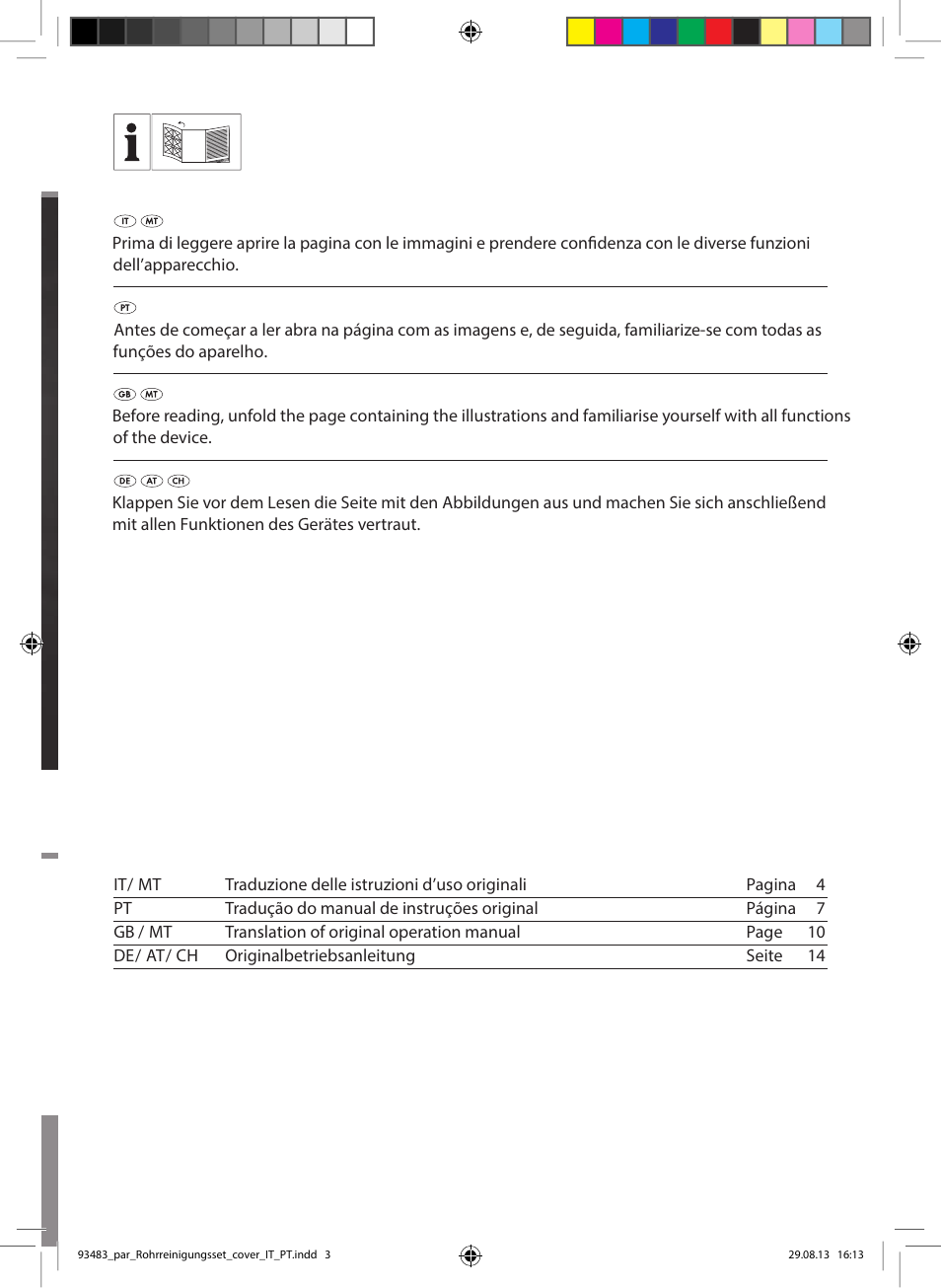 Parkside Pipe Cleaning Set User Manual | Page 2 / 18