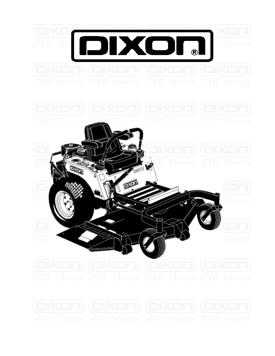 Dixon 7000 User Manual | 40 pages