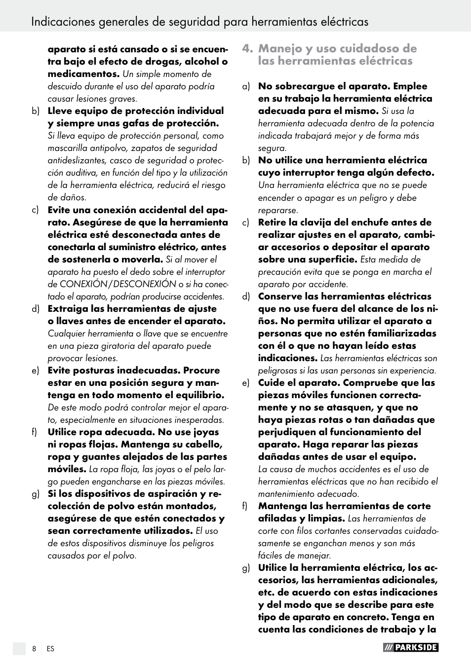 Parkside PHET 15 A1 User Manual | Page 8 / 44