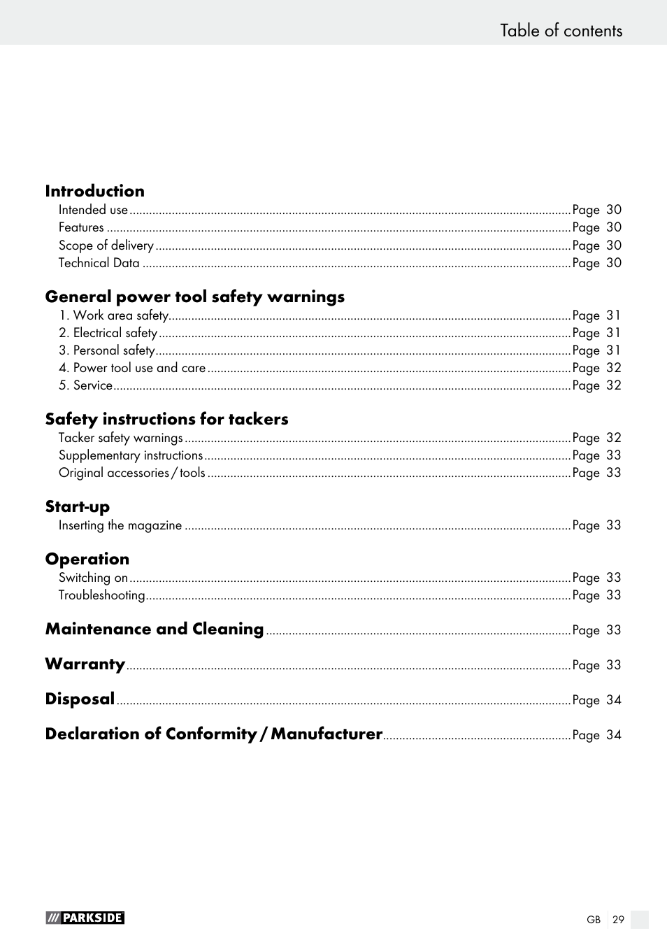 Parkside PHET 15 A1 User Manual | Page 29 / 35