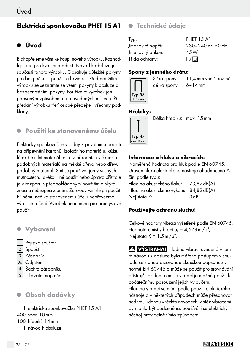 Parkside PHET 15 A1 User Manual | Page 28 / 50