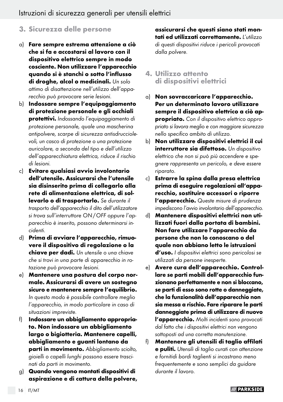 Parkside PSBM 500 A2 User Manual | Page 16 / 48