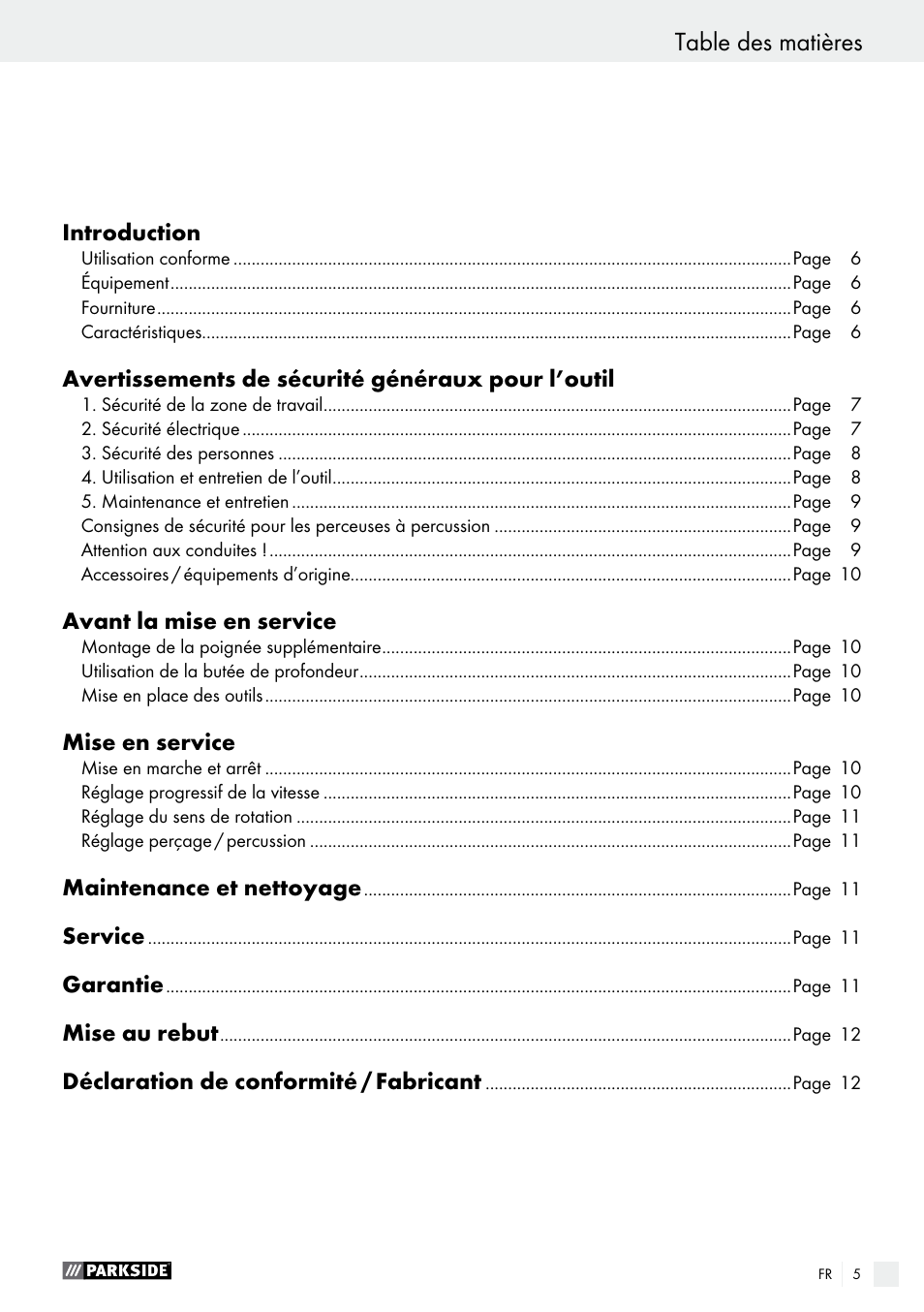 Parkside PSBM 500 A2 User Manual | Page 5 / 31