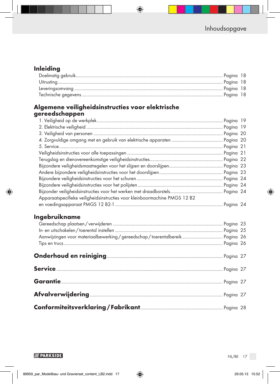 Parkside PMGS 12 B2 User Manual | Page 17 / 52