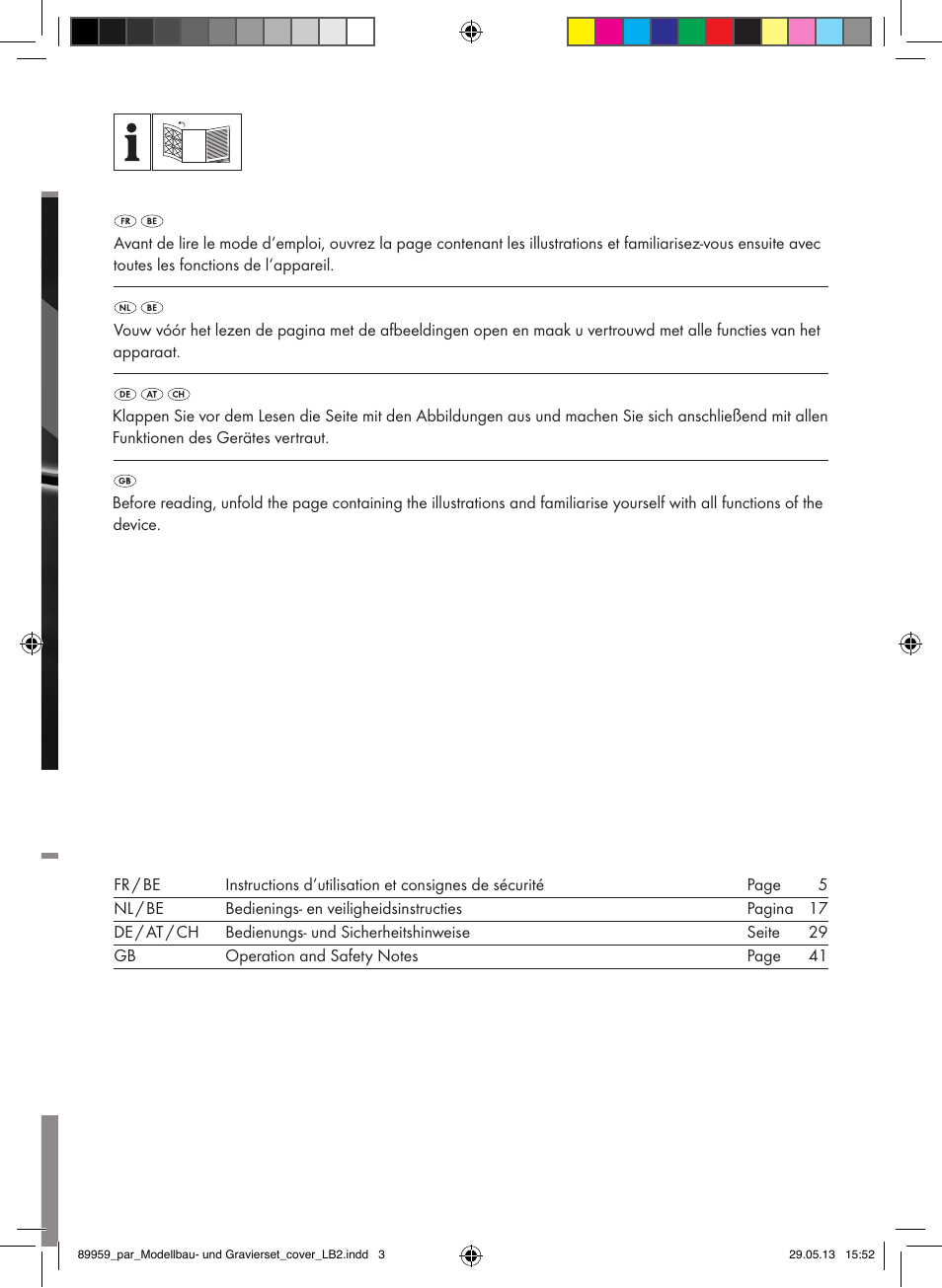 Modelling & engraving set | Parkside PMGS 12 B2 User Manual | Page 2 / 52