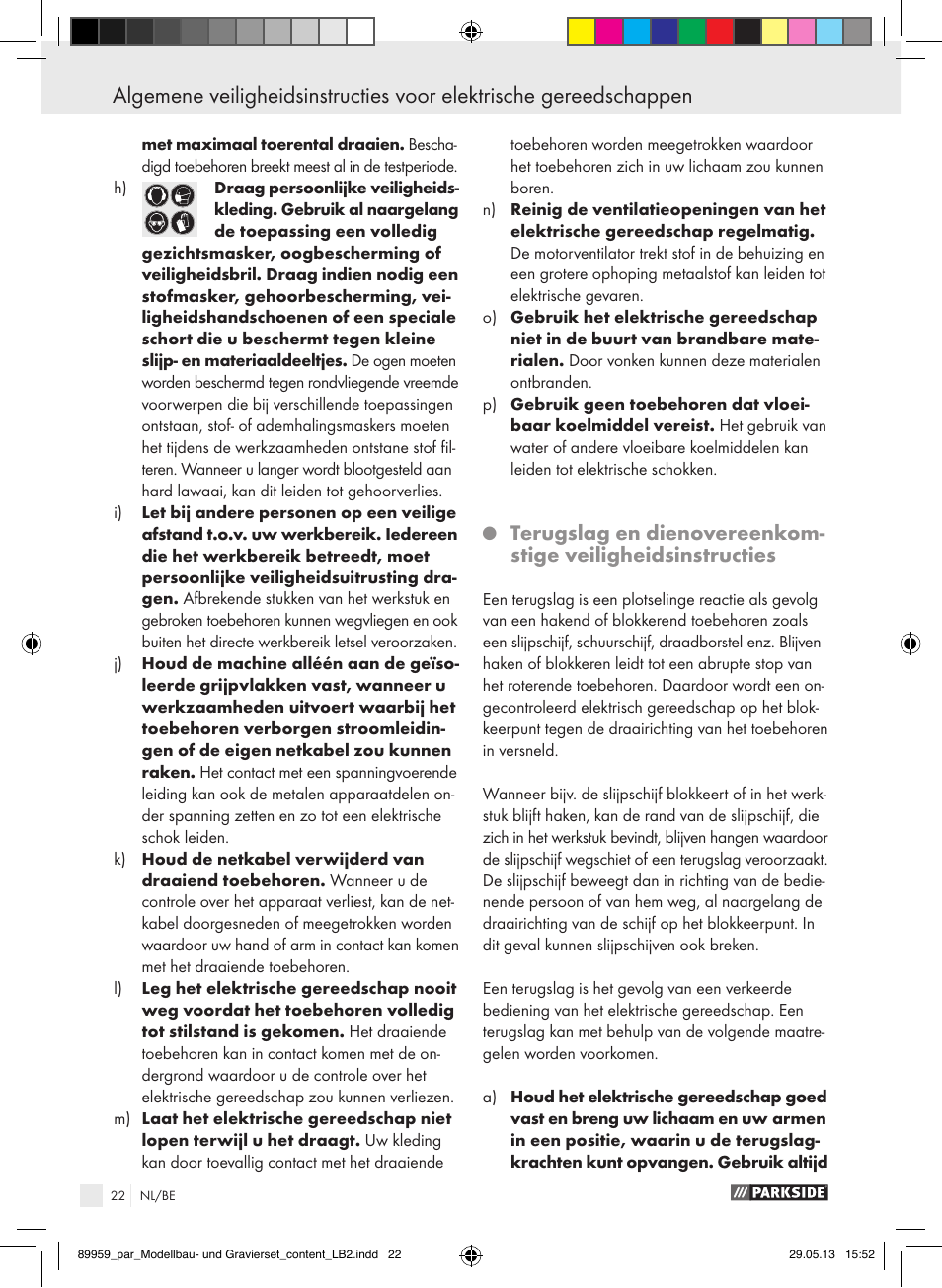 Parkside PMGS 12 B2 User Manual | Page 22 / 52