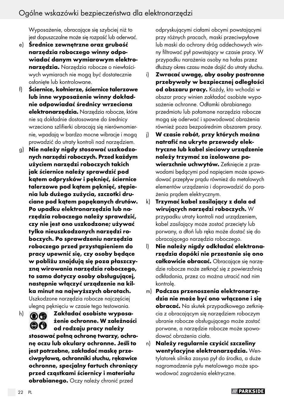 Parkside PMGS 12 B2 User Manual | Page 22 / 79