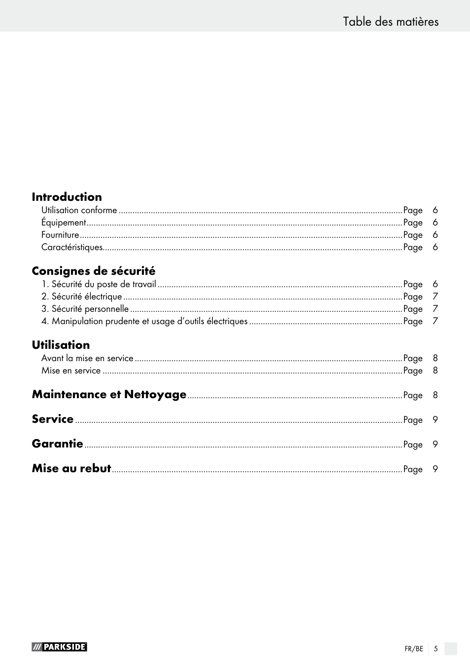 Parkside PHP 500 B2 User Manual | Page 5 / 28