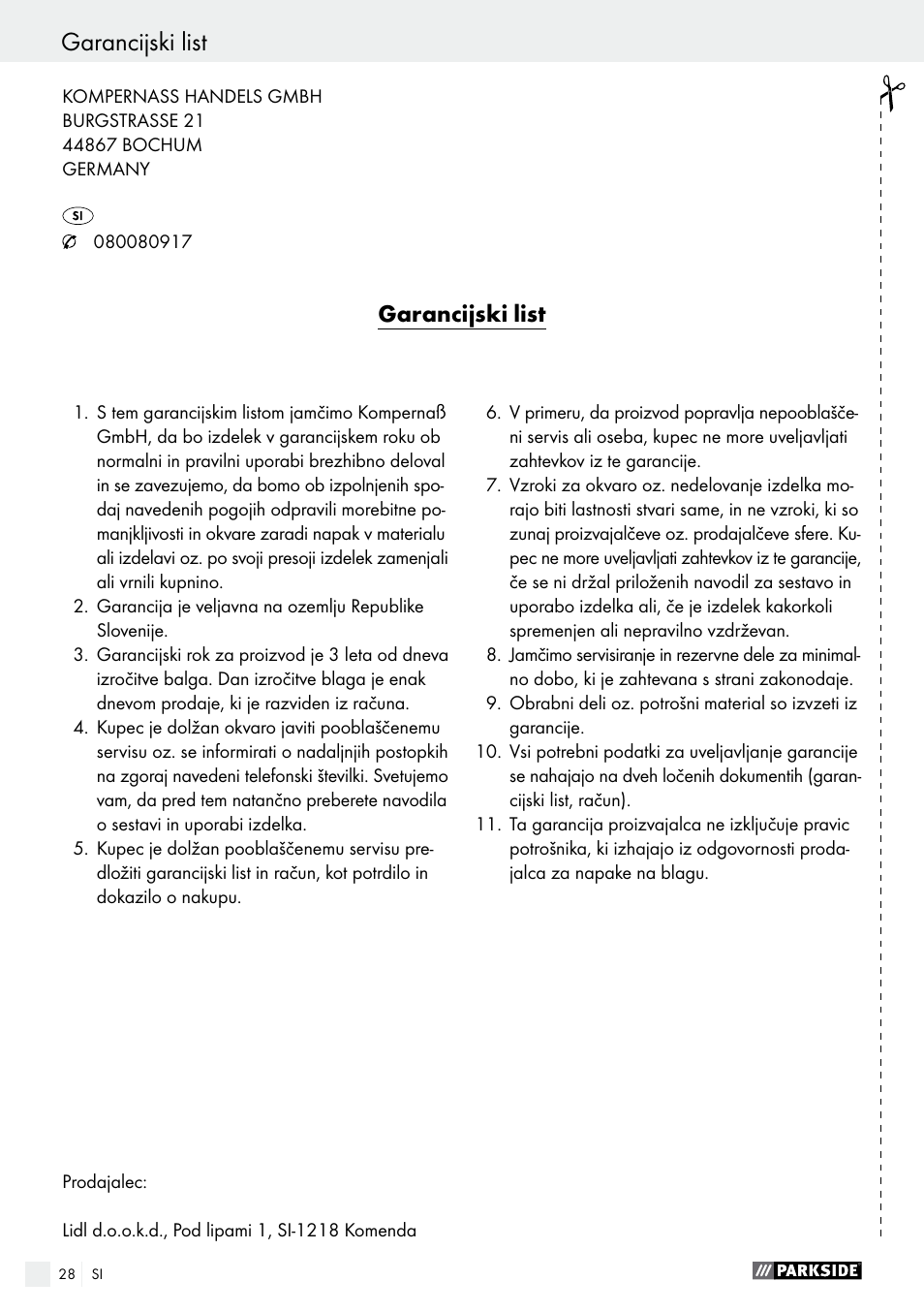Parkside PHP 500 B2 User Manual | Page 28 / 46
