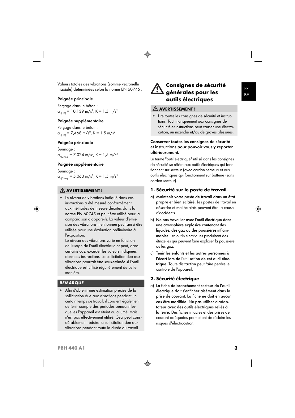 Parkside PBH 440 A1 User Manual | Page 6 / 27