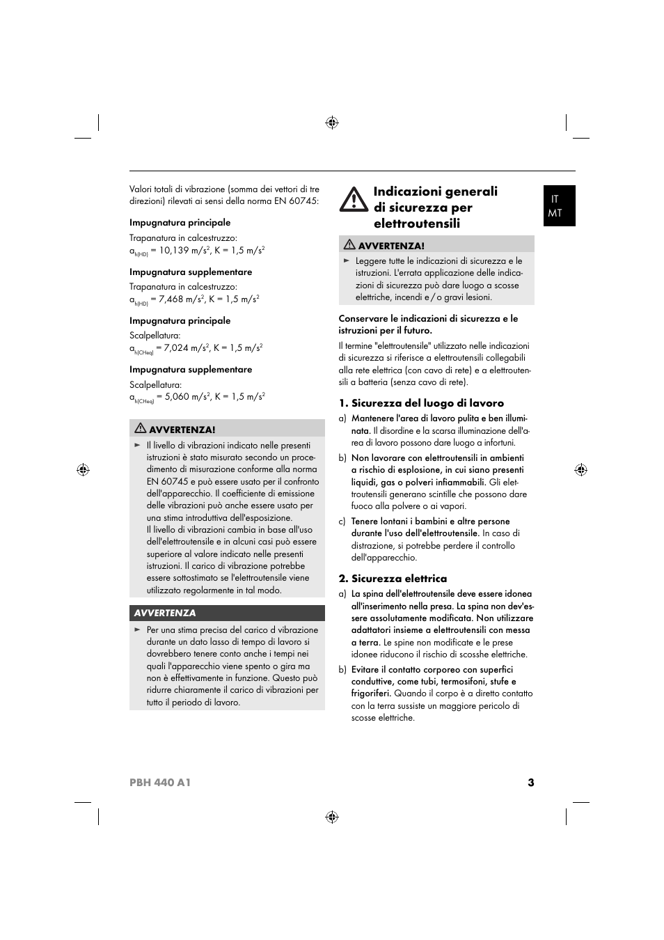 Parkside PBH 440 A1 User Manual | Page 6 / 36