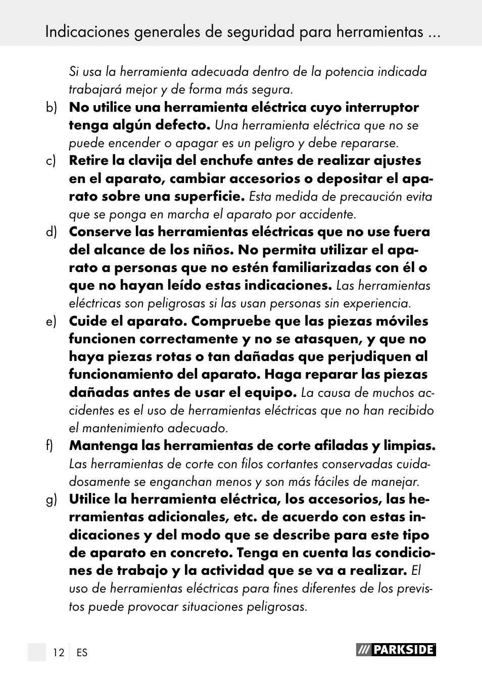 Parkside PGG 15 A1 User Manual | Page 12 / 84