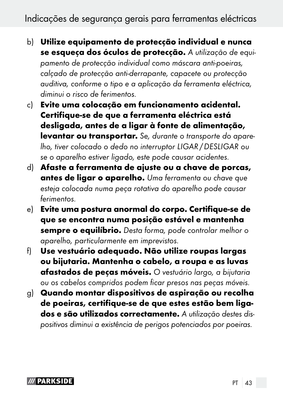Parkside PGG 15 A1 User Manual | Page 43 / 84