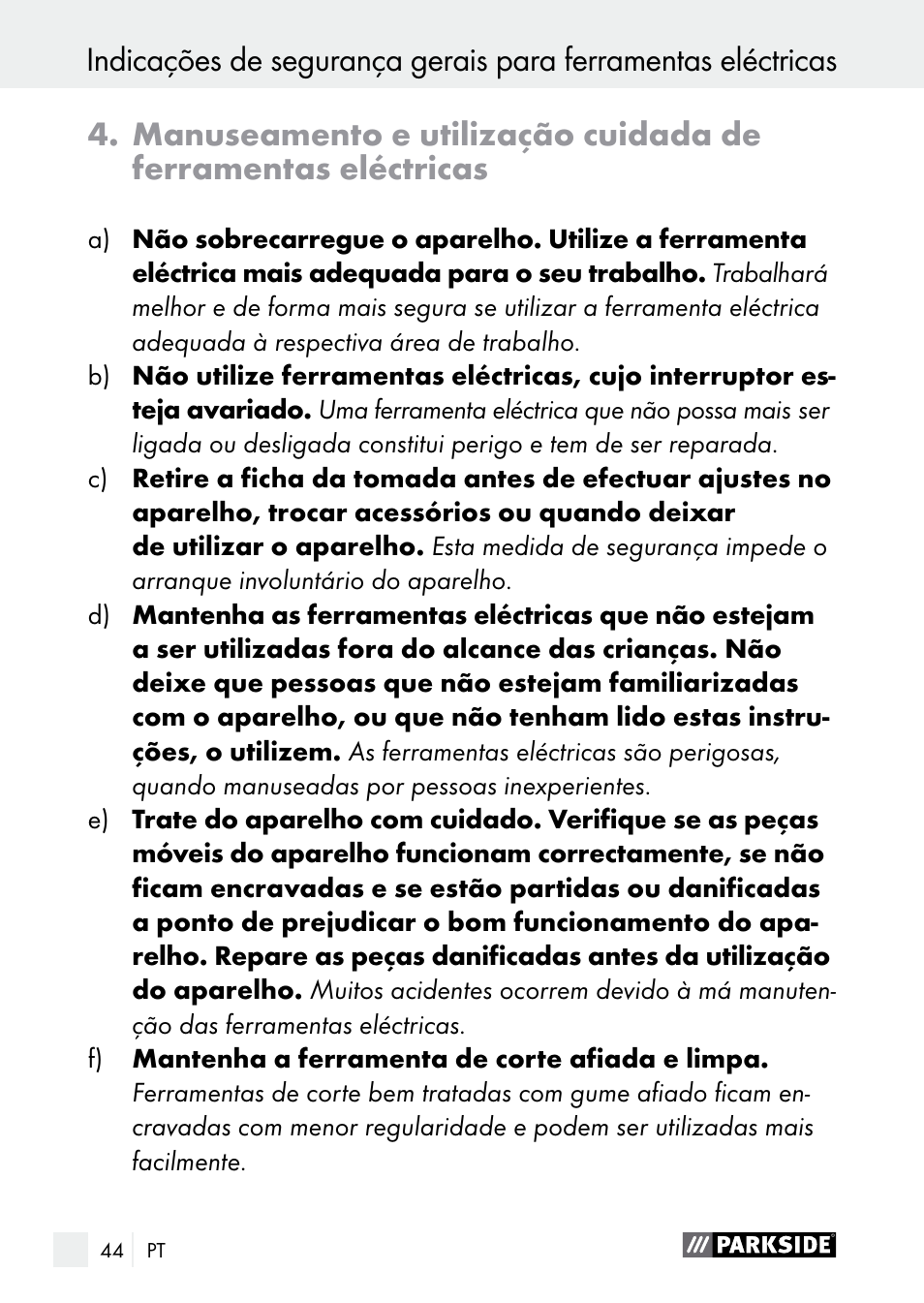 Parkside PGG 15 A1 User Manual | Page 44 / 84