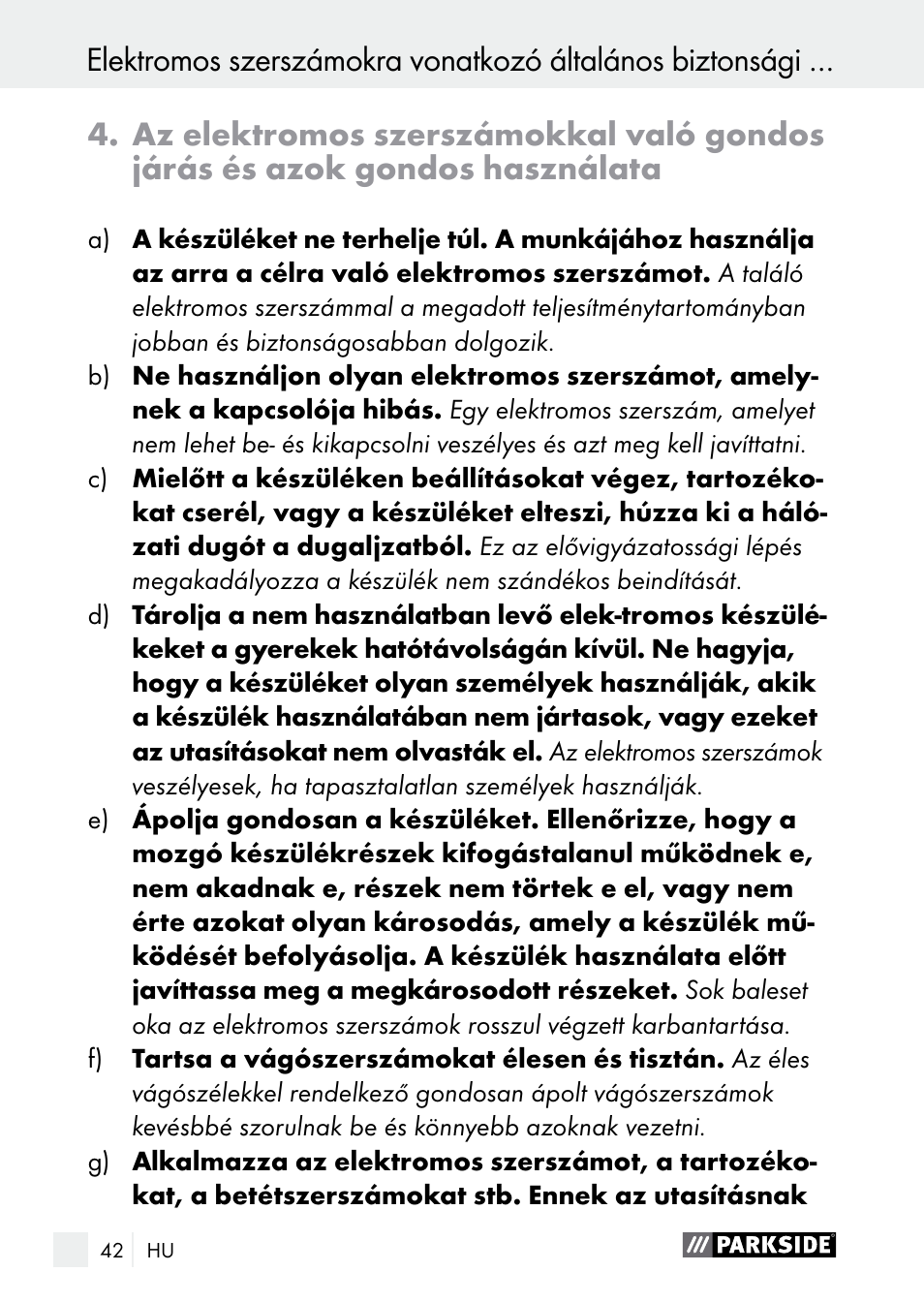 Parkside PGG 15 A1 User Manual | Page 42 / 96