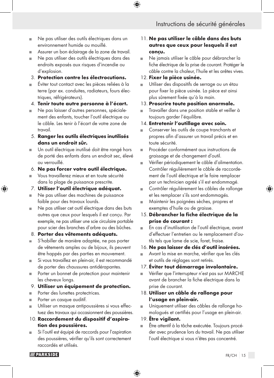 Parkside PBSG 95 A1 User Manual | Page 15 / 36