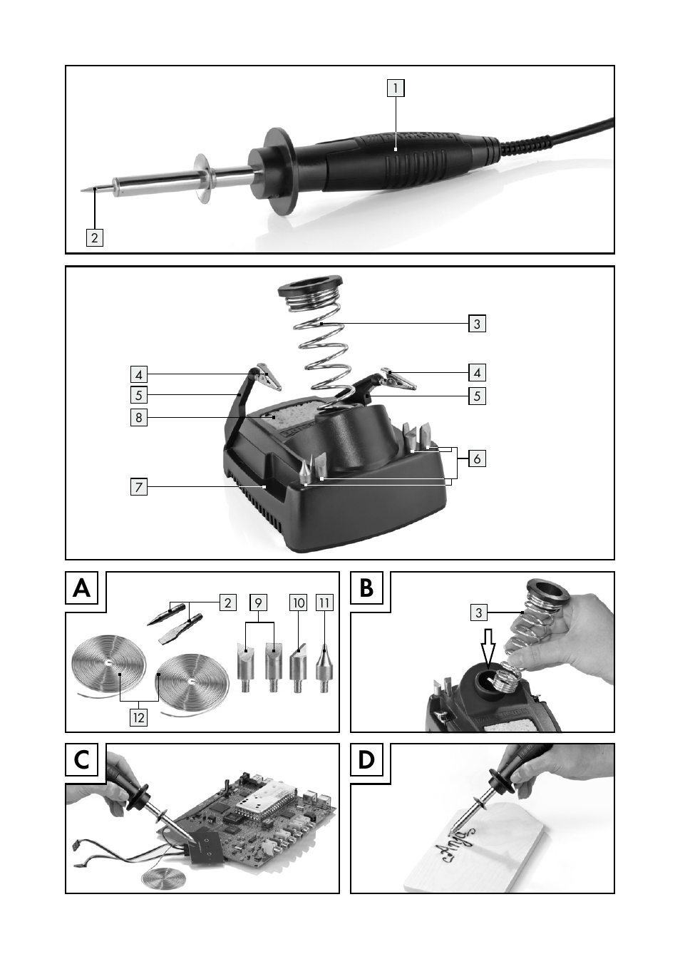 Ab c d | Parkside PLBS 30 A1 User Manual | Page 3 / 68