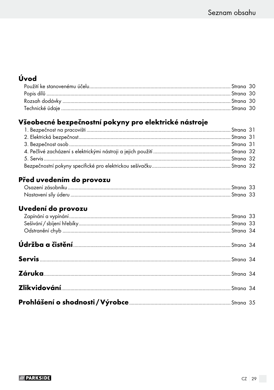 Parkside PET 25 A1 User Manual | Page 29 / 53