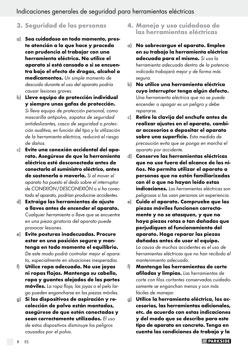 Parkside PET 25 A1 User Manual | Page 8 / 45