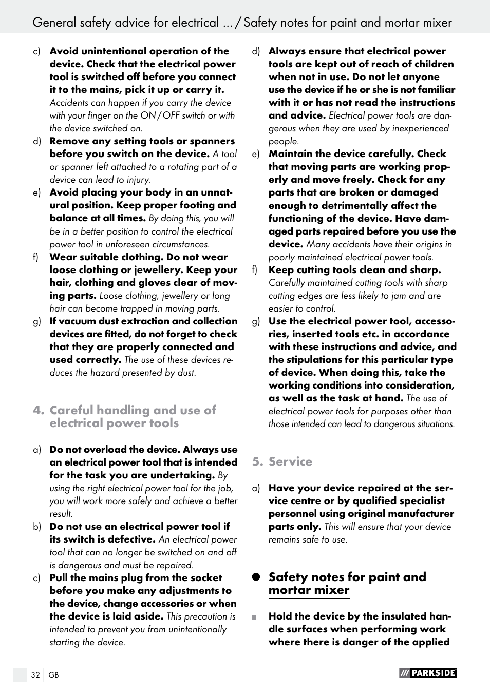 Parkside PFMR 1400 B1 User Manual | Page 32 / 36