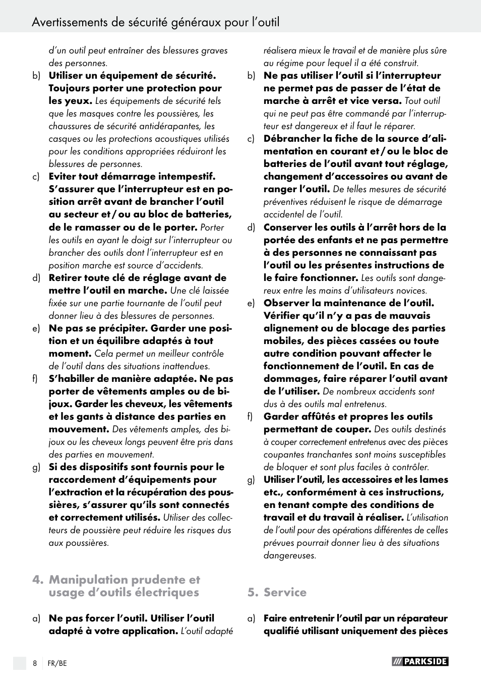 Parkside PFMR 1400 B1 User Manual | Page 8 / 36