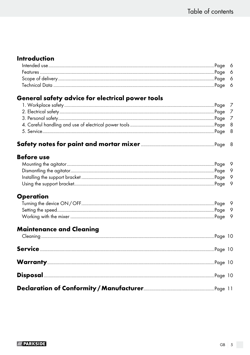 Parkside PFMR 1400 B1 User Manual | Page 5 / 62