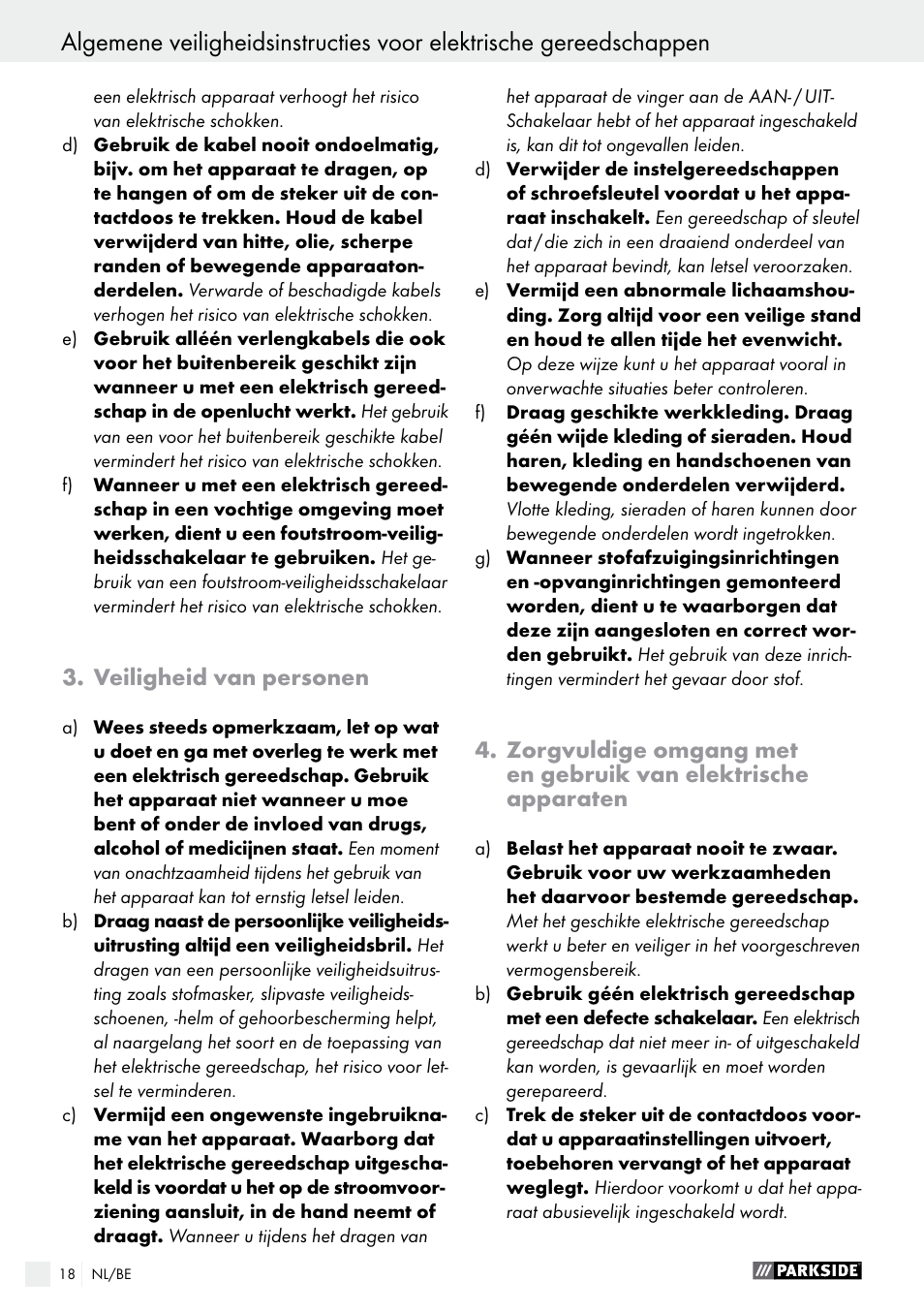 Parkside PBH 1050 A1 User Manual | Page 18 / 43